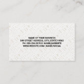 Carte De Visite Barber Shop Tools Motif (Dos)