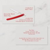 Carte de visite Barbershop (Devant / Derrière)