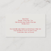 Carte de visite Barbershop (Dos)