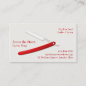 Carte de visite Barbershop (Devant)