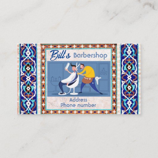 Carte de visite Barbershop (Devant)