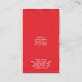 Carte de visite Barbershop (Dos)