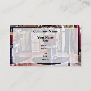 Carte De Visite Barbershop Avec Rack De Coin