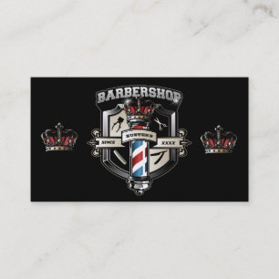 Carte De Visite Barbershop Classic Logo Personnaliser