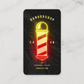 Carte De Visite Barbershop Coiffeuse à poteau de barbier (Devant)