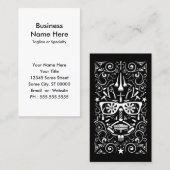 Carte De Visite barbershop dia de los muertos (Devant / Derrière)