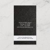 Carte De Visite Barbershop look cuir (Dos)