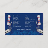 Carte de visite Barbershop (Poche de barbier et pi (Dos)