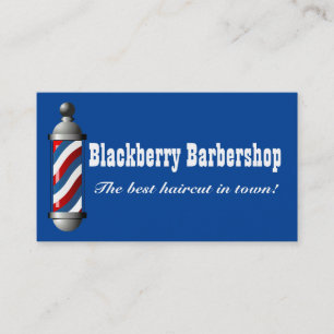 Carte De Visite Barbershop Pole