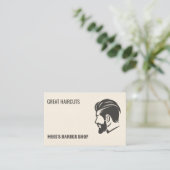 Carte De Visite Barbershop QR Barber (Debout devant)