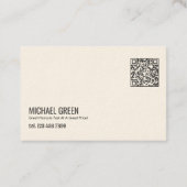 Carte De Visite Barbershop QR Barber (Dos)