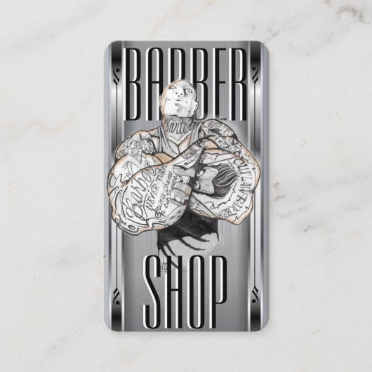 Carte de visite BarberTemplate (Devant)