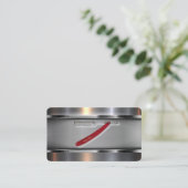 Carte de visite barbier (Debout devant)