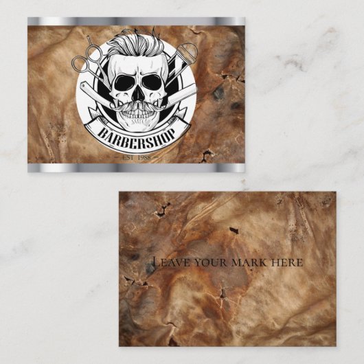 Carte De Visite barbier (Devant / Derrière)