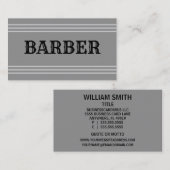 Carte de visite barbier (Devant / Derrière)