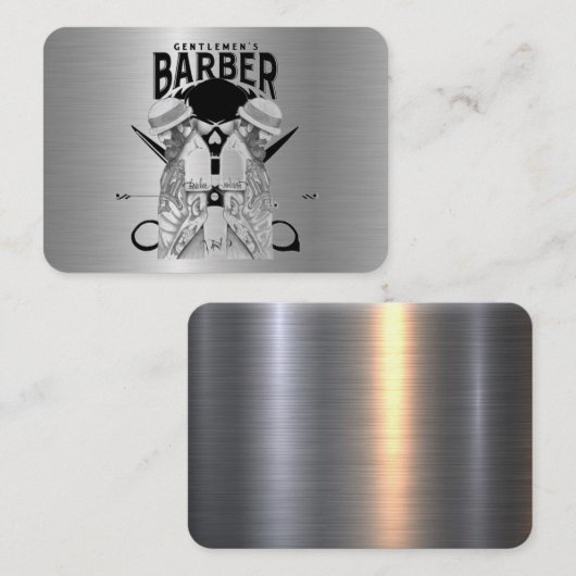 Carte de visite barbier (Devant / Derrière)