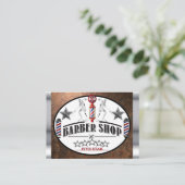 Carte De Visite barbier (Debout devant)