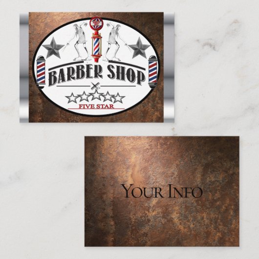 Carte De Visite barbier (Devant / Derrière)