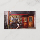 Carte De Visite Barbier - Barbershop - Il est temps de couper une  (Dos)