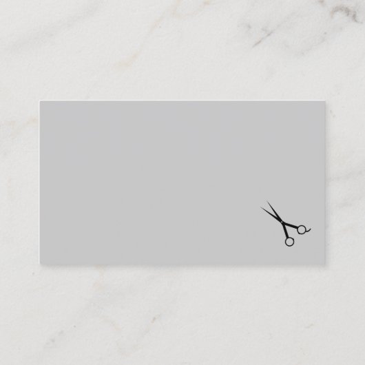 Carte De Visite Barbier d'illustration classique pour hommes (Dos)