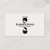 Carte De Visite Barbier Pole Barbier Rappel de rendez-vous Busine (Devant)