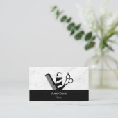 Carte De Visite Barbier professionnel ciseau ciseau Barber Pole pe (Debout devant)