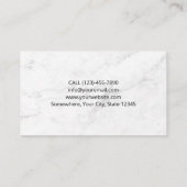 Carte De Visite Barbier professionnel ciseau ciseau Barber Pole pe (Dos)