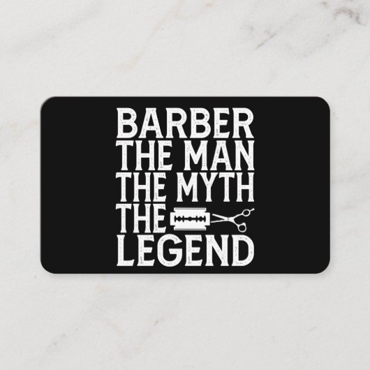 Carte De Visite Barbier The Man 2024 (Devant)