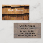 Carte De Visite Bardeau de toit (Devant / Derrière)