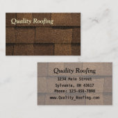 Carte De Visite Bardeau de toit (Devant / Derrière)