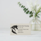 Carte De Visite Barefoot Hoof Trimming Black White Art (Debout devant)