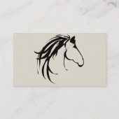 Carte De Visite Barefoot Hoof Trimming Classic Horse Logo (Dos)