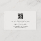 Carte De Visite Barème de droit professionnel Avocat de justice Co (Dos)