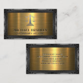 Carte De Visite Barème de justice | Cadre antique | Métallique d'o (Devant / Derrière)