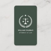 Carte De Visite Barème de justice des avocats professionnels Code (Devant)