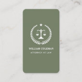 Carte De Visite Barème de justice des avocats professionnels Code  (Devant)