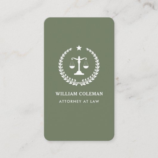 Carte De Visite Barème de justice des avocats professionnels Code  (Devant)