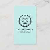 Carte De Visite Barème de justice des avocats professionnels Code  (Devant)