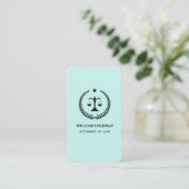 Carte De Visite Barème de justice des avocats professionnels Code  (Debout devant)
