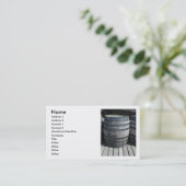 Carte De Visite Baril de vin (Debout devant)