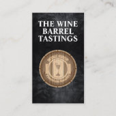 Carte De Visite Baril de vin en bois (Devant)