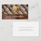 Carte De Visite Baril de vin en bois | Services de restauration | (Devant / Derrière)
