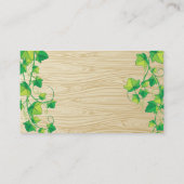 Carte De Visite Baril de vin en bois | Vignes (Dos)