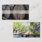 Carte De Visite Barils à vin (Devant / Derrière)