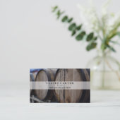 Carte De Visite Barils à vin (Debout devant)