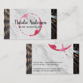 Carte De Visite Barils à vin | Bouteilles à vin (Devant / Derrière)