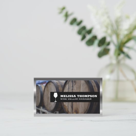 Carte De Visite Barils à vin | Collection (Debout devant)