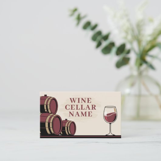 Carte De Visite Barils - Cave à vin (Debout devant)