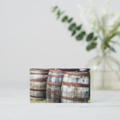 Carte De Visite Barils en bois de barillet (Debout devant)