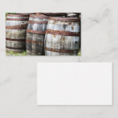 Carte De Visite Barils en bois de barillet (Devant / Derrière)